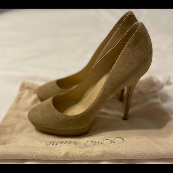 Jimmy Choo Suede Heels. Size 40. - Picture 3 of 4